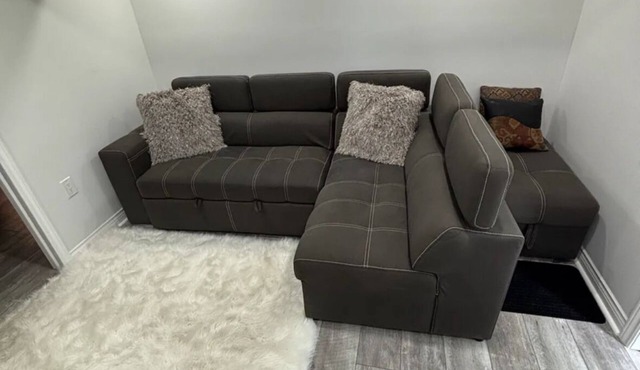 Newly renovated, Furnished and Affordable 2 Bdrms + 2 bath basement