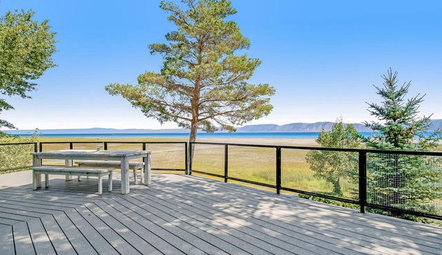 Newly Renovated Lakefront Home w/Private Beach, Deck, Elevator, Views - Dog OK