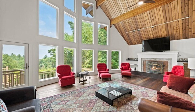 NEWLY RENOVATED! Lake George Mtn Retreat: BBQ, Firepit, 2-tiered Deck!