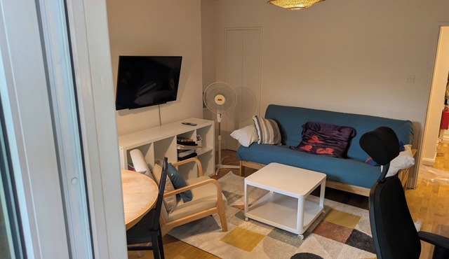 Newly renovated near river, zone 2 quiet and cozy apartment , sleeps 4