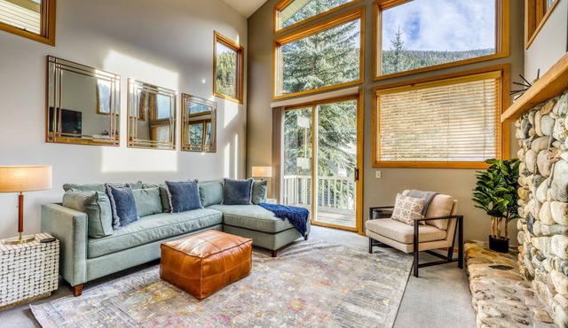 Newly-updated dog-friendly condo w/wood fireplace- walk to Warm Springs Lifts