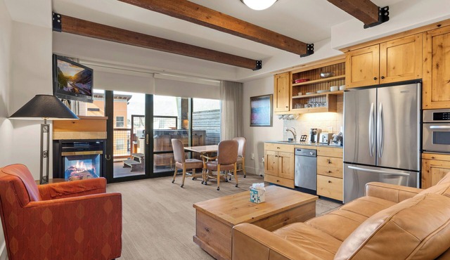 Newpark 315-A | Private Hot Tub | Kitchenette | Mountain & Preserve Views | Fireplace | Washer/Dryer