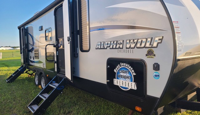 NFL Draft Glamping with Indoor Fireplace