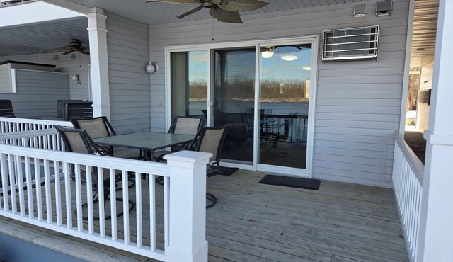 Nice 2-bedroom waterfront condo with boat slip in charming Wabasha, MN.
