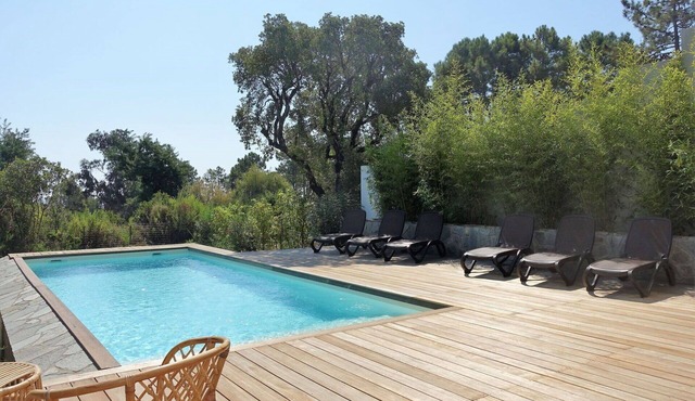 Nice apartment for 8 guests with private pool, WIFI, A/C, patio, pets allowed and panoramic view