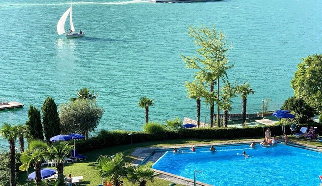 Nice apartment for 4 guests with A/C, WIFI, pool, TV, balcony and panoramic view