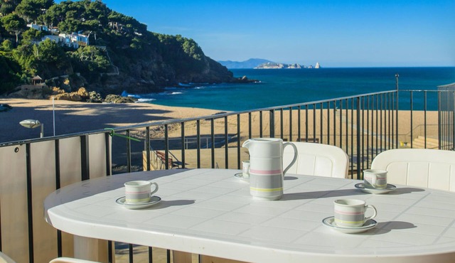 Nice apartment on the beach of Sa Riera, nice terrace