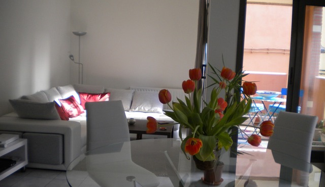 Nice apartment T4 with garage and terrace historic center of Perpignan