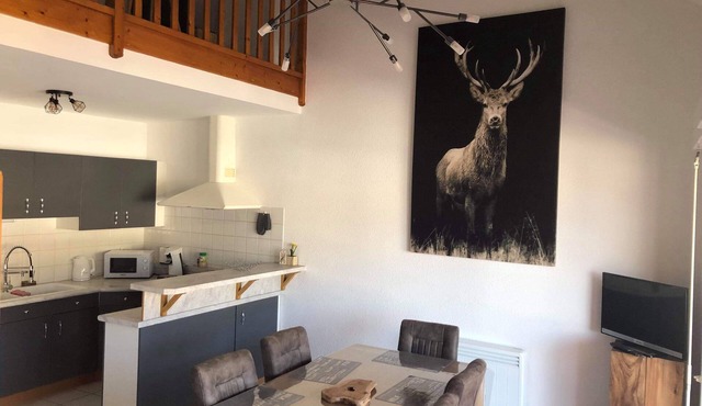 Nice duplex with a view of the hillside of Xettes