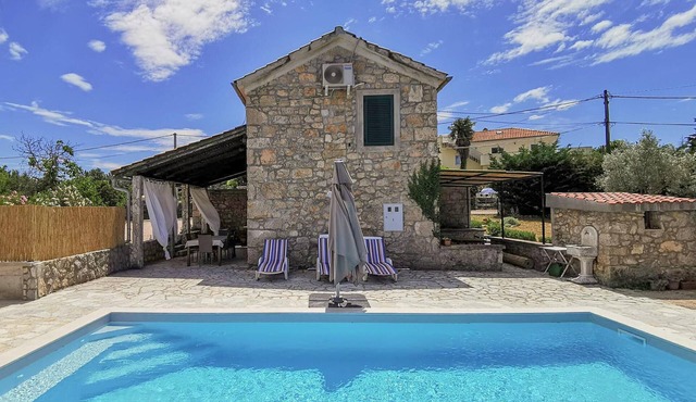 Nice home in Dobrinj with private swimming pool, can be inside or outside