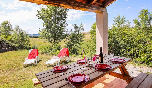 Nice home in Grospierres with swimming pool