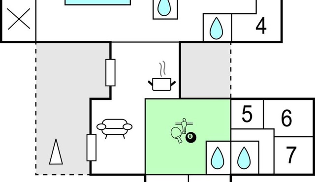 Nice home in Jerup w/ Indoor swimming pool, Sauna and 9 Bedrooms