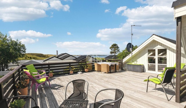 Nice home in Knebel with house sea view