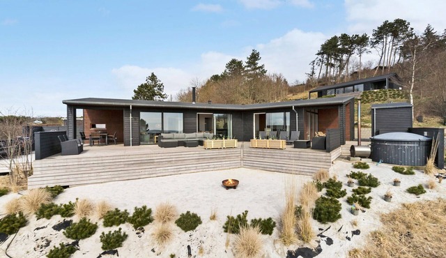 Nice home in Knebel with sauna