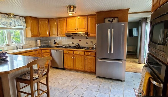 Nice home w outdoor patio bar , dining table, comfortable furniture See photo