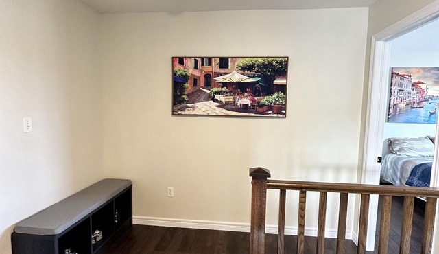 Nice home with cozy living room, large backyard, bedroom and bathroom.