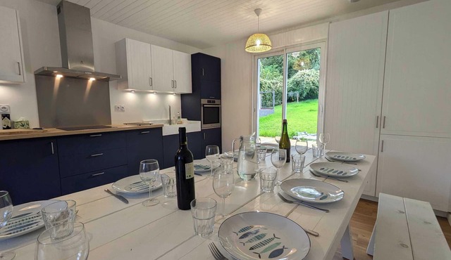 Nice house, quiet, 400 m from the beach
