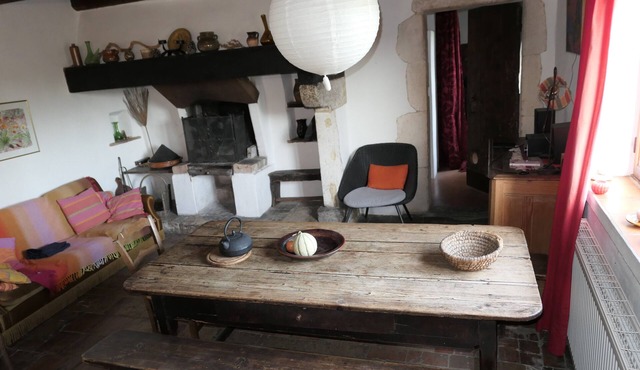 Nice house with a large terrasse in a hamlet near the Cèze river