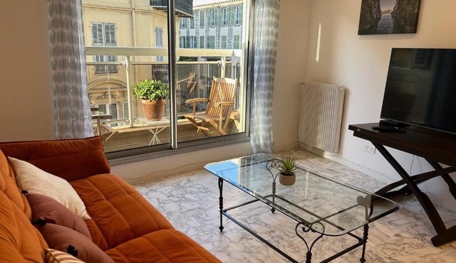 Nice la Belle, city centre 1 bed, 2 terrace, quiet