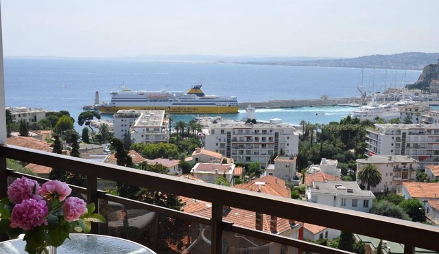 Nice Mont Boron - Port. Cosy 2-room apartment with sea view, pool and closed garage