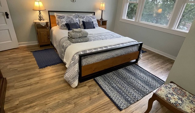 Nice open spaces for your party of 2-12. Old house charm.