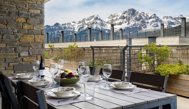 Nice Stay B Paz: 2 terraces with incredible views. Wifi, BBQ, swimming pool, paddle.