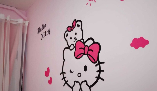 Nice theme homestay with pink colour