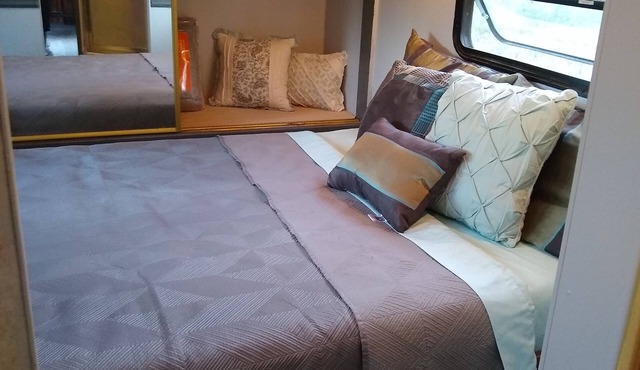 Nicely remodeled camp trailer five minutes drive from Flathead Lake