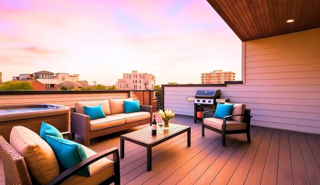 Nights Above It All | Rooftop Lounge + Hot Tub