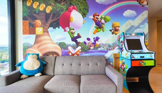 Nintendo Theme-Adelaide CBD-King Bed-Gym