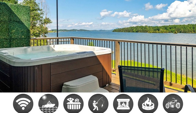 No Wake Zone - Lake View / Mountain View / Fire Pit / Corn Hole / Hot Tub
