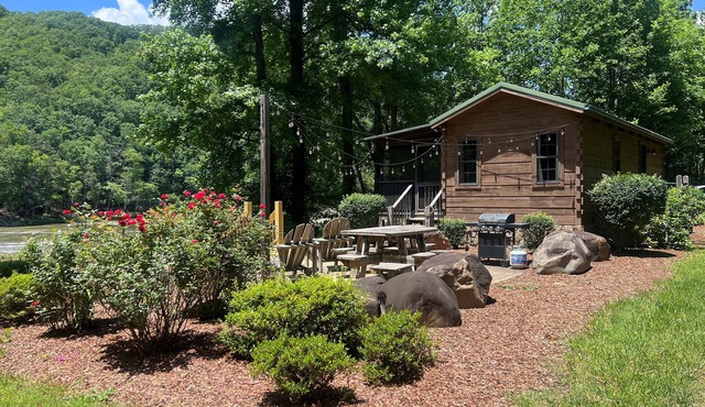 Nolichucky Nook-Cozy, Riverfront Cabin!
