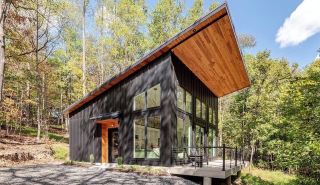 Nordic Nook: Scandinavian Forest Escape + EV charger