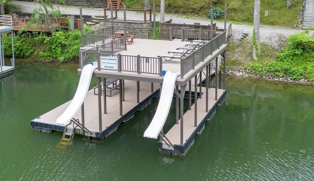 Norris Lakefront, June & Aug dates Avail, private 2 story dock w/2 slides