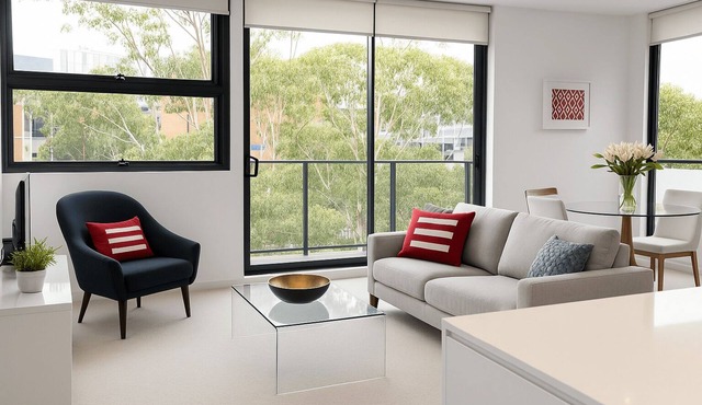 North Ryde- MP001 - Saunders Close - Executive 1BR with Balcony Resort Facilities Near Macquarie Centr