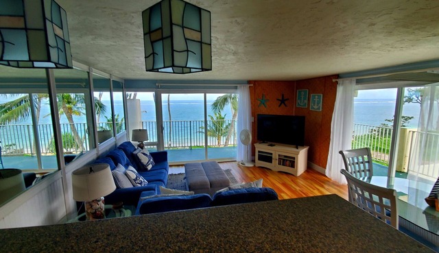North Shore end unit with wrap around lanai on Secluded Beach