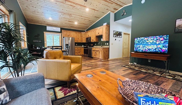 Northwoods Retreat: Private 10-Acre Cabin Near Lakes and Trails + Fire Pit