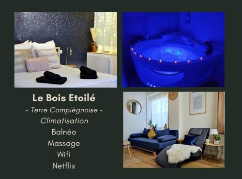 NOUVEAU*Le Bois étoilé*Balnéo*Massage*Détente*Wifi*Netflix*Self-checkin