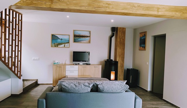 Noyarey New duplex with mountain view, terrace, stove and hiking trail