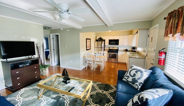 nPREMIER HOST-2BR SEASIDE PARK SUITE#2, One Short Block to Beach,Kit,Liv. Room n