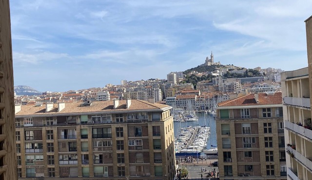 nSplendid view of Notre Dame de la Garde and the Old Port