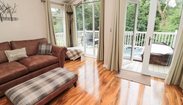 NUMBER 43 BURNSIDE LODGE, pet friendly, with hot tub in Felton