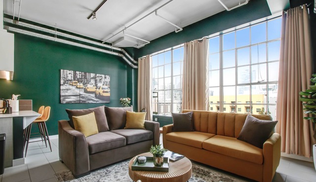 NYC-Style Loft w/Rooftop Pool, Free Parking + Downtown Location