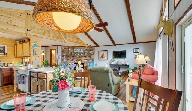 Oak Island Vacation Rental w/Decks, Walk to Beach