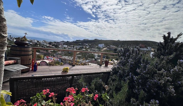 Océano Chalet. La Terraza Vista al Mar