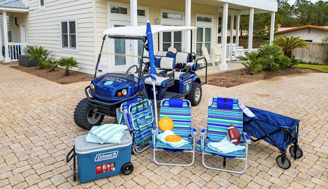 Ocean Breeze*Vibes*FirePit*Heated Pool*Golf Cart*Bikes*