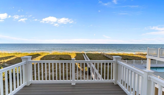 Ocean Club of Kure Beach - Oceanfront, pet friendly home with Private pool & Hot