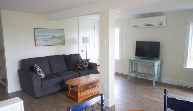 Ocean cottage nestled amongst tall oak trees, pet friendly.