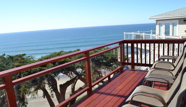 Ocean front family & pet friendly charming cozy cottage with beach access.