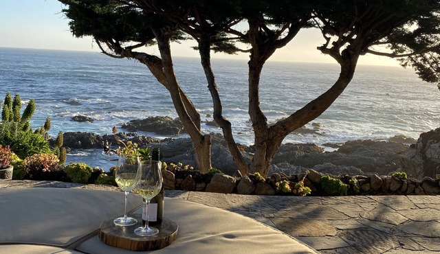 Ocean Front Home with Private Cove, Carmel. Sleeps 8